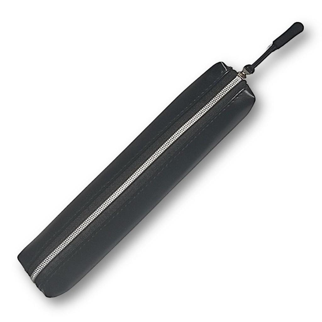 Onyx mini - Black pencil case with zipper - ideal for school