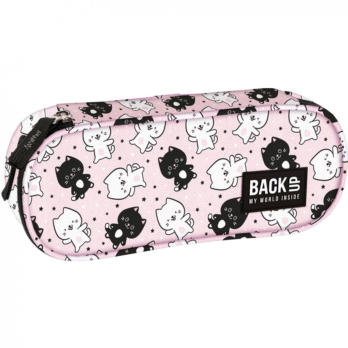 Derform BackUp 6 A32 - Rigid school pencil case with cats
