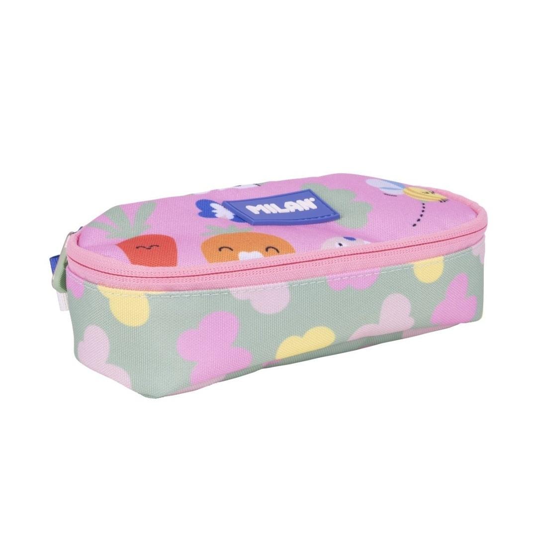 Milan Oval Pencil Case Green & Grow - ideal for school