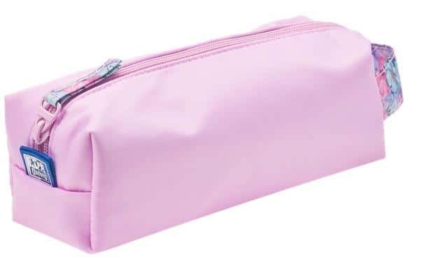 Oxford Flowers light pink pencil case - ideal for school