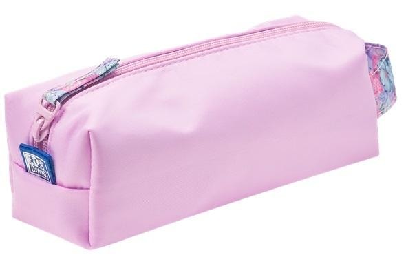 Oxford Flowers light pink pencil case - ideal for school