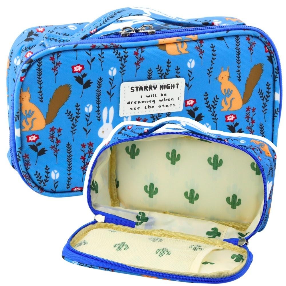 Blue school pencil case - ideal for school and trips