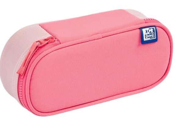 Oxford Funky Pencil Case with Flap, Raspberry-Pink - perfect for school