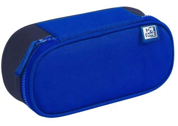 Oxford Funky Pencil case with flap blue-navy blue - perfect for school