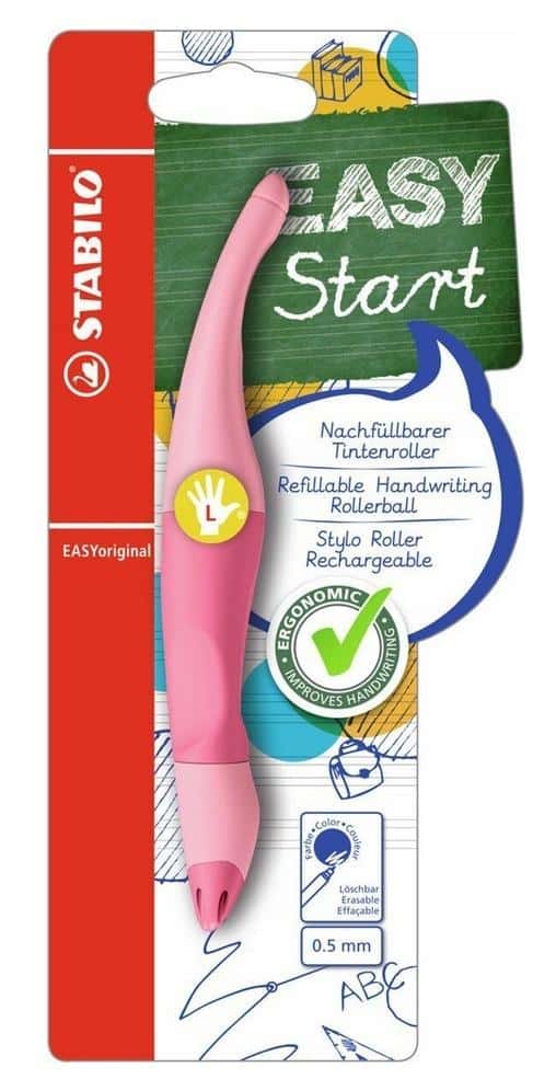 STABILO EASYoriginal Pastel L pink - Rollerball pen with blue M refill
