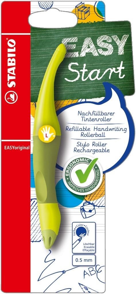 Stabilo EASYoriginal Start L - Rollerball pen green + refill blue - perfect for school