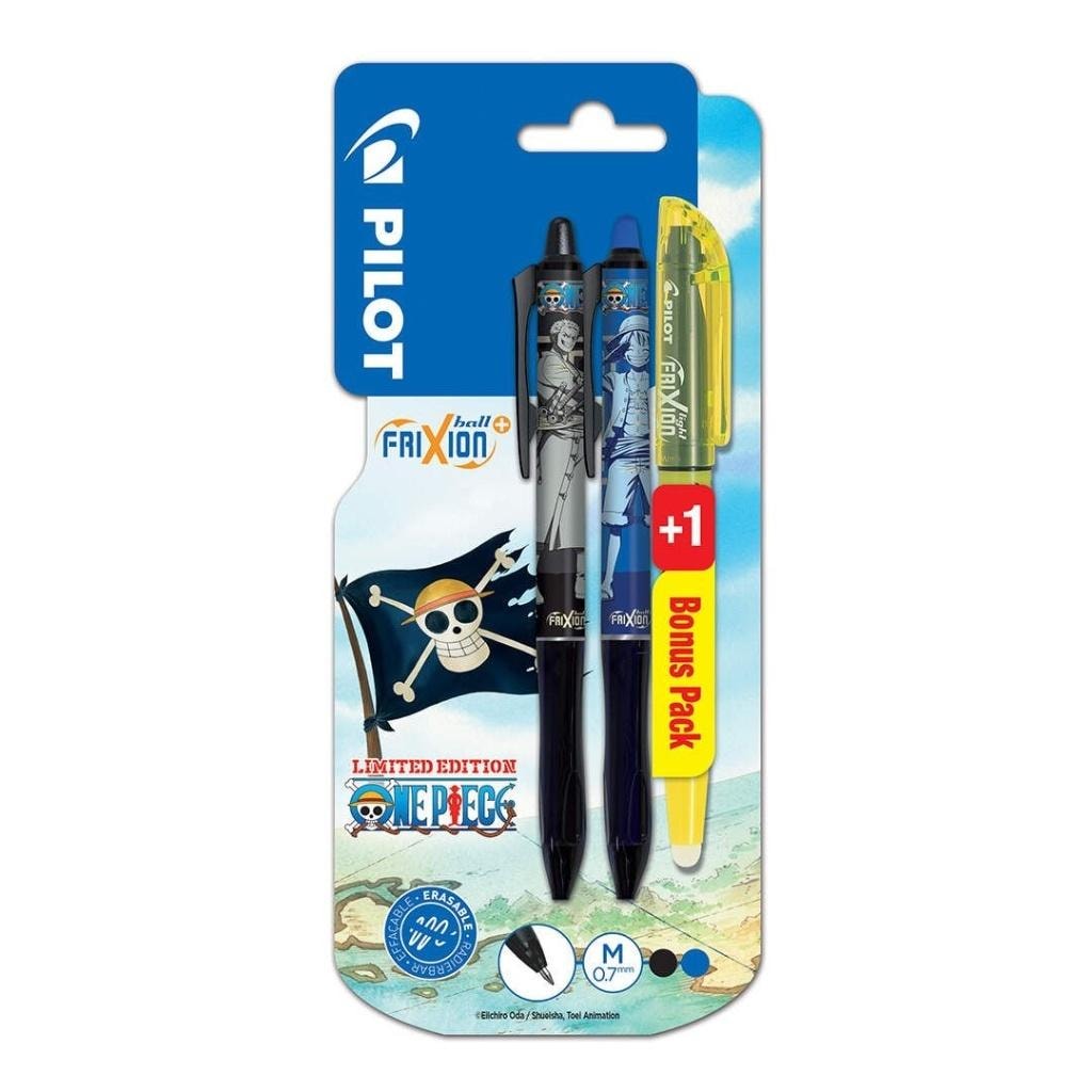 Pilot Frixion - Erasable ballpoint pen 2 colors + highlighter One Piece