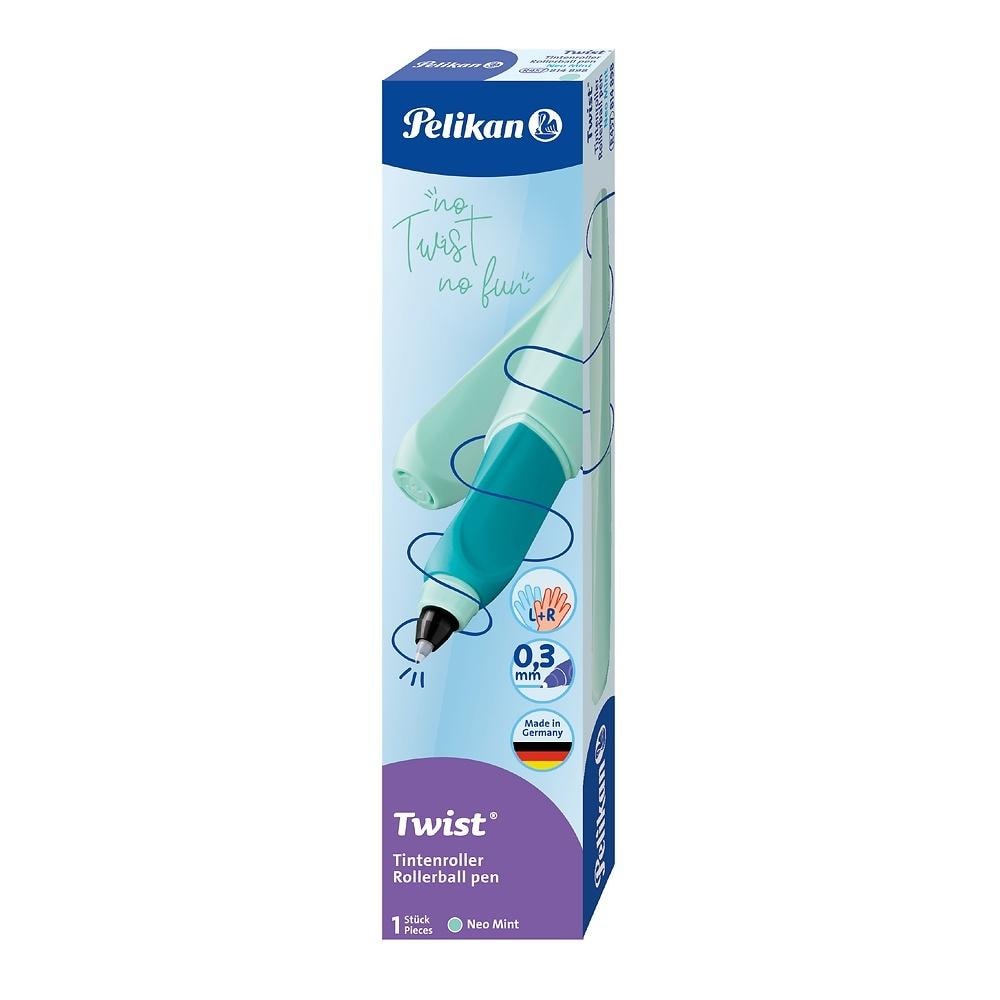 Pelikan Twist Neo - Mint Rollerball Pen - perfect for school