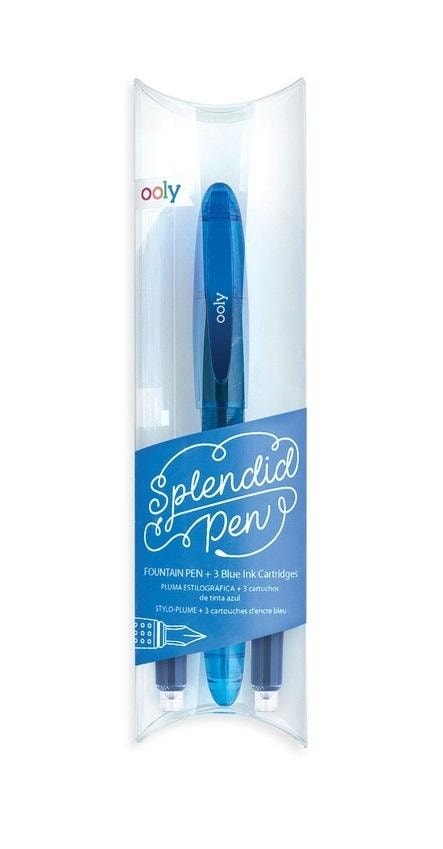 Kolorowe Baloniki Splendid Fountain Pen - blue with cartridges