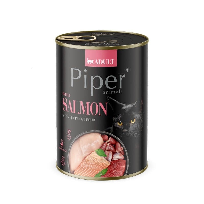 Piper with salmon - cat food 400g - new!