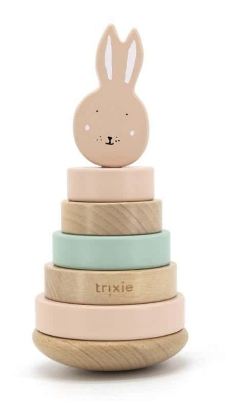 Trixie Baby Wooden Pyramid - Educational toy for toddlers