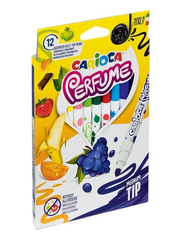 Carioca Xplosion - Scented markers, 12 colors, perfect for creative fun