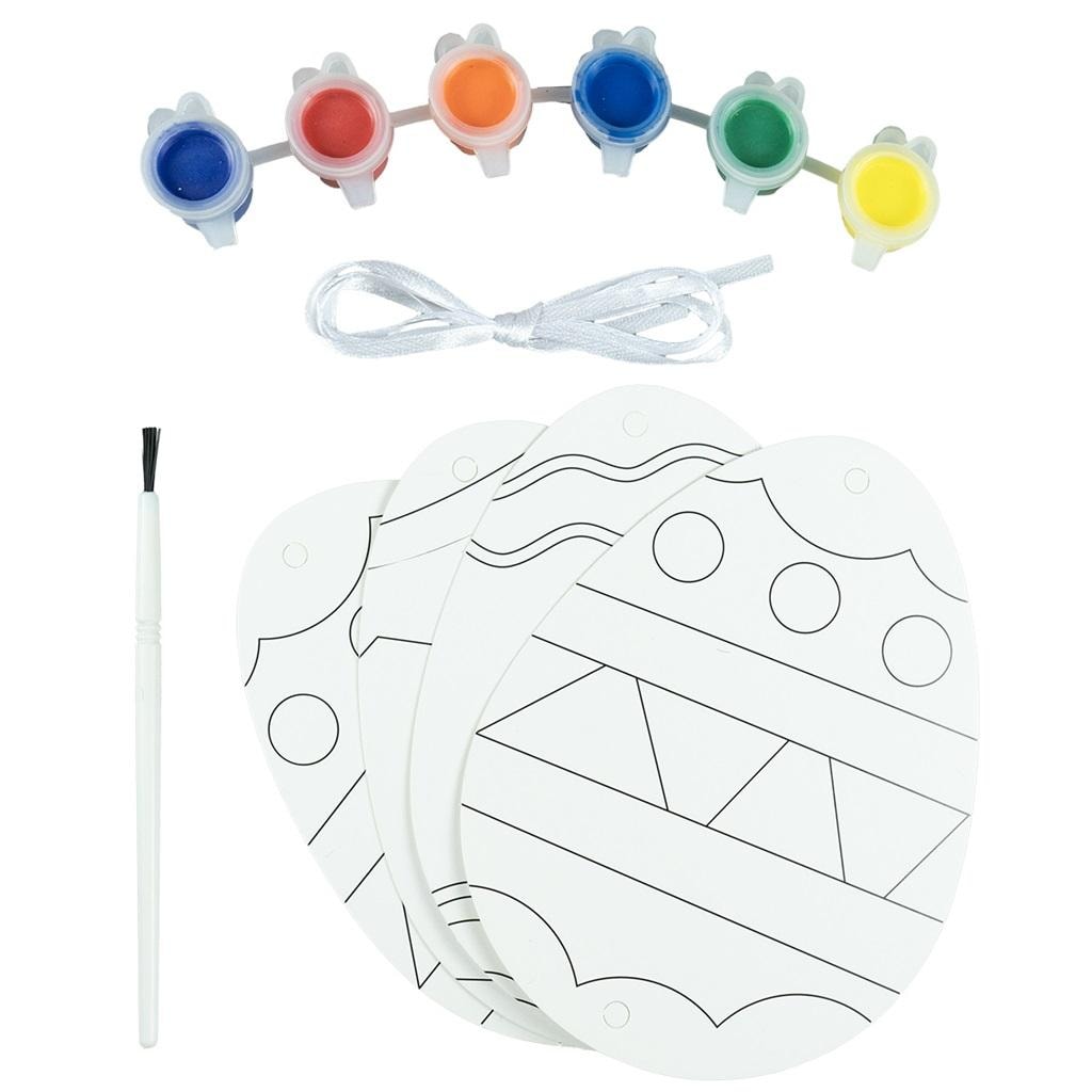 Arpex Paintable Easter Eggs - creative set with paints and brush
