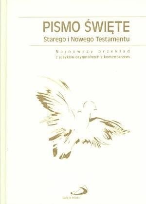Holy Bible OT and NT (white cover) - Latest translation with commentary