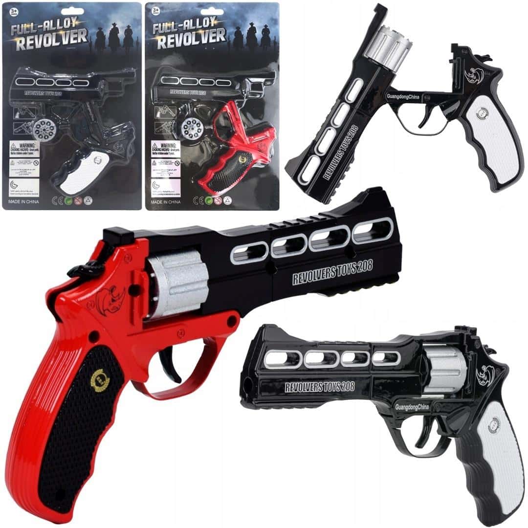 Metal Toy Cap Gun Revolver MIX - perfect for playing
