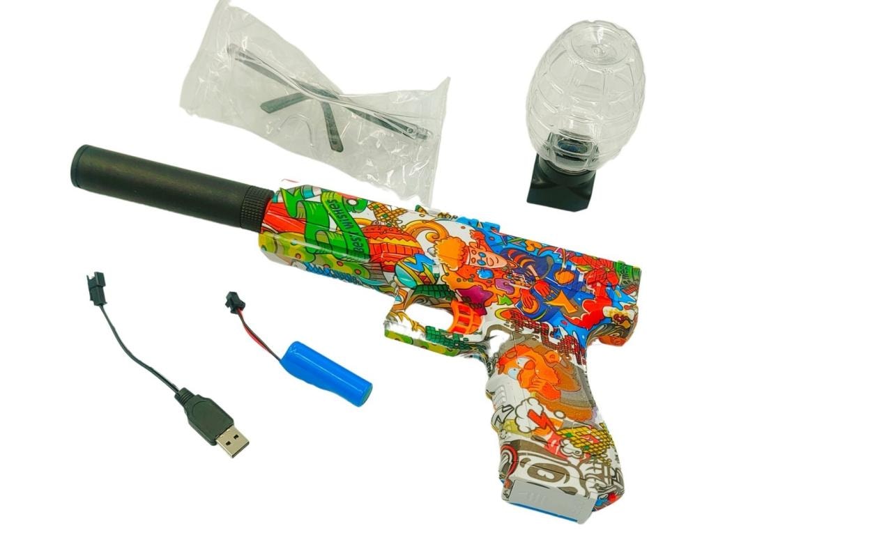 Gel ball pistol with charger - perfect gift for kids