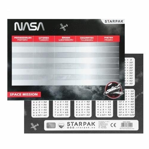 Starpak Timetable with multiplication table Nasa - ideal for school