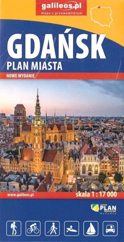 Gdańsk City Map 1:17 000 - discover the city with an up-to-date plan!