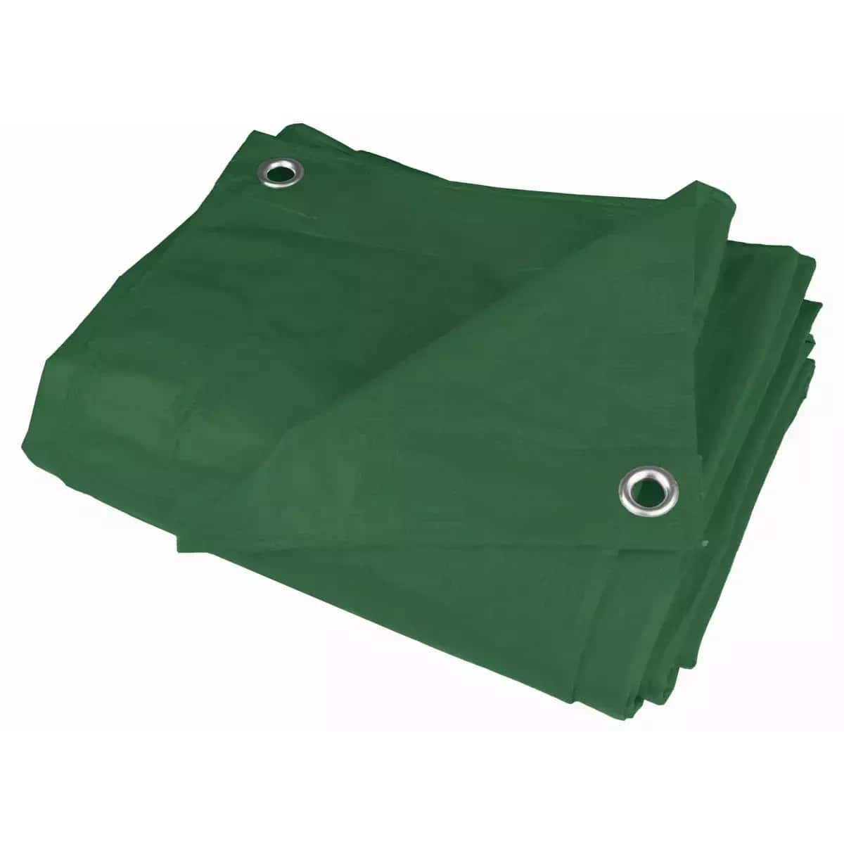Green tarpaulin 4x5m, 80g/m² - protection for years