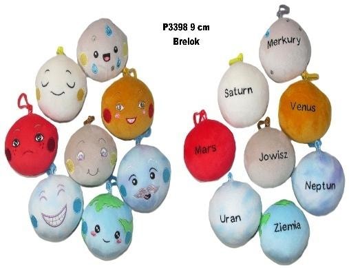 Decorative Planets 9 cm MIX colors - cosmic decoration