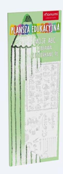 Monumi Educational Poster - Fun with Letters to Color