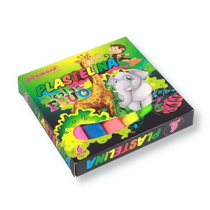 Penword Modeling Clay 6 Colors Fluo - soft and easy to model
