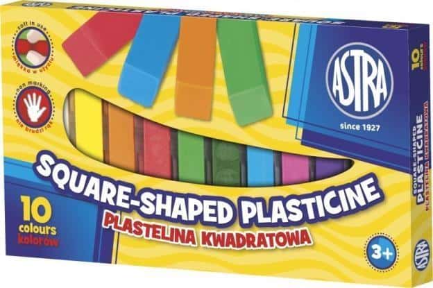 ASTRA Square Plasticine 10 colors - Develop creativity!