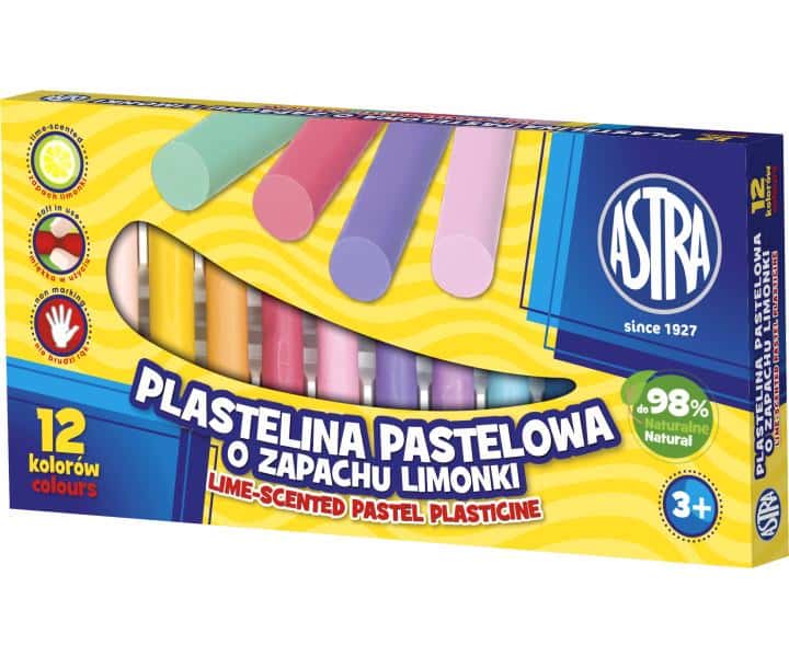 ASTRA Pastel scented plasticine 12 colors - ideal for playing