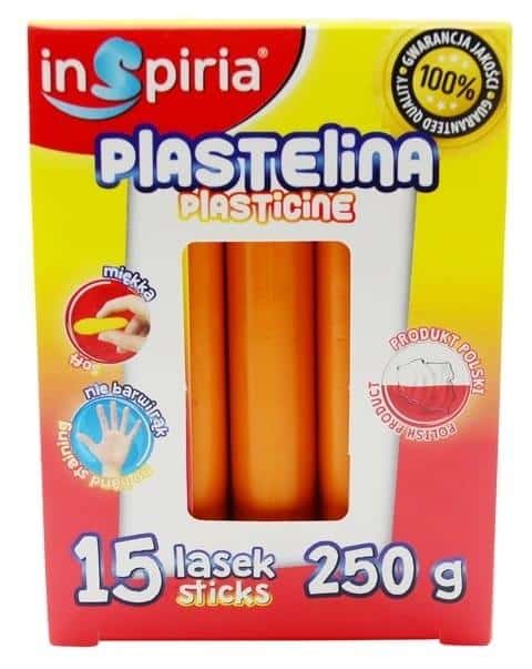 InSpiria Orange Plasticine 15 sticks - ideal for creative play