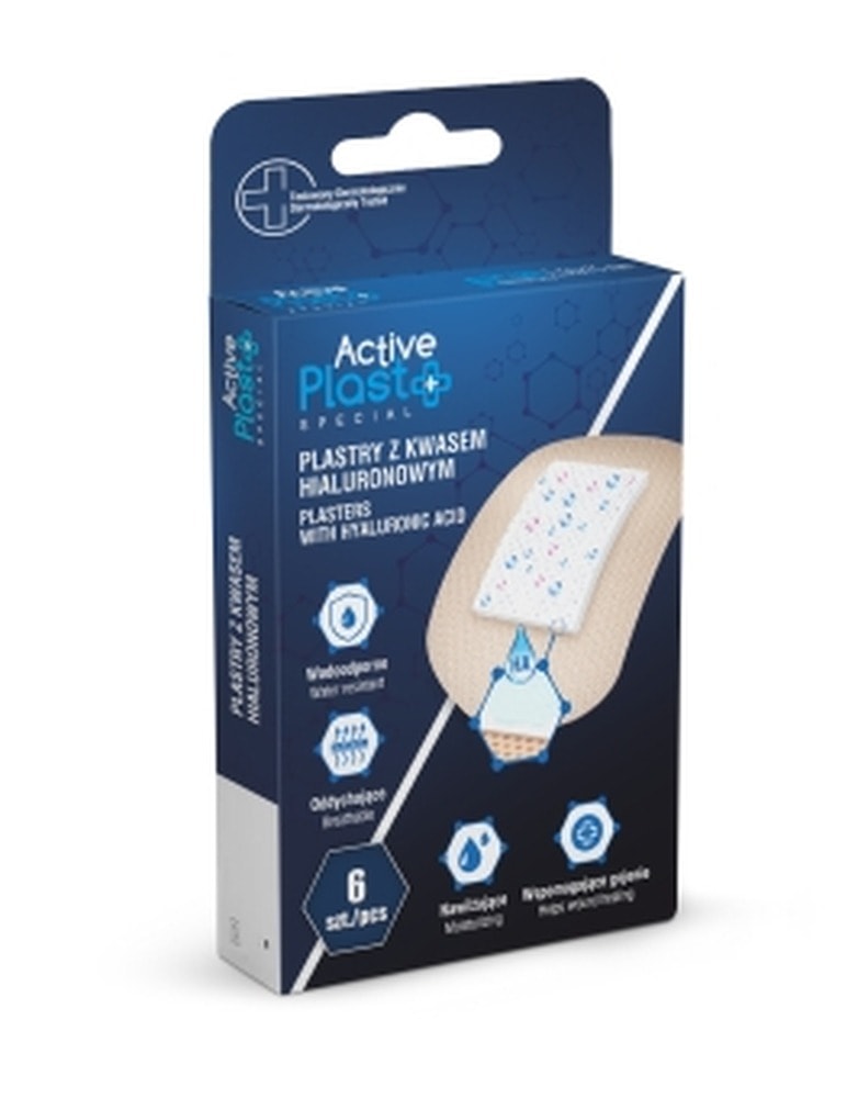 Active Plast - Patches with Hyaluronic Acid - 6 pieces for intense regeneration