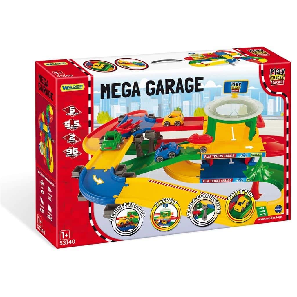 Play Tracks Garage Mega garage with track - develop your child's imagination!