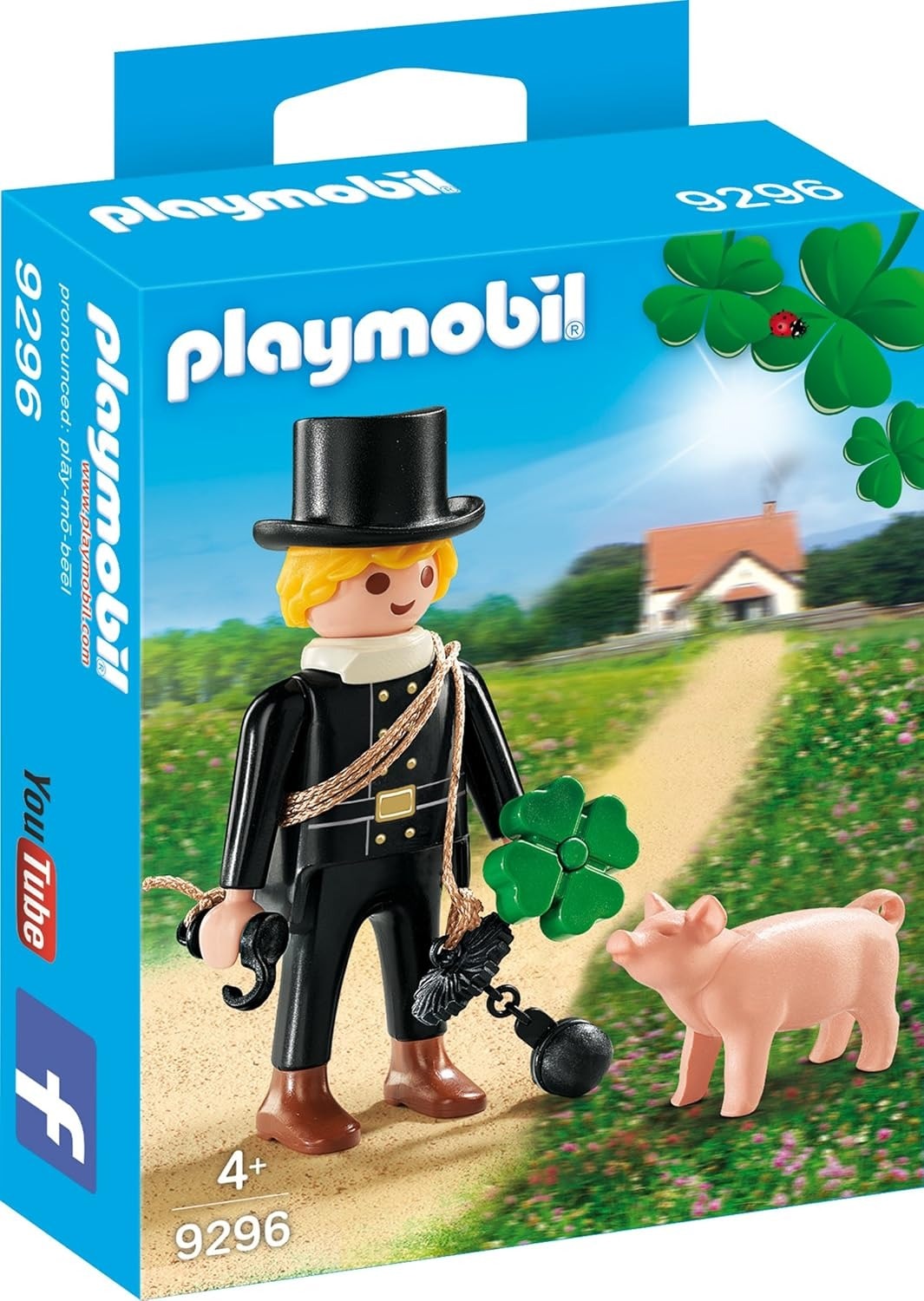 Playmobil Kominiarz z koniczynką i świnką 9296