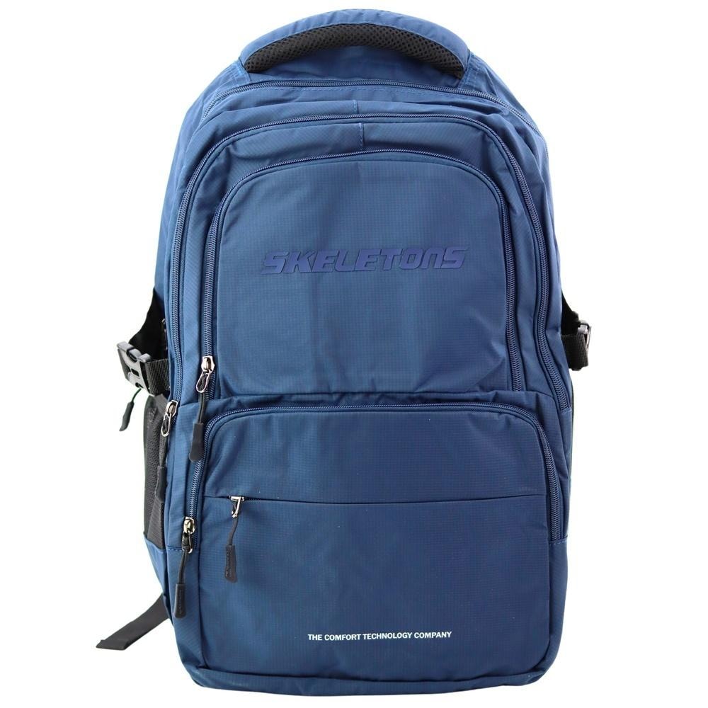 City backpack with 9 pockets navy blue 35L - perfect for everyday use