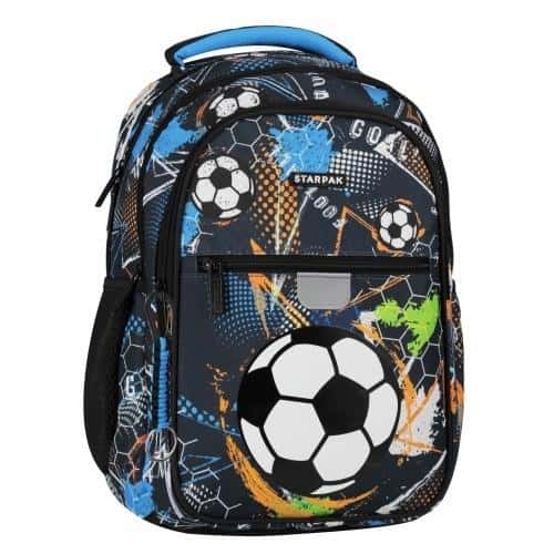 STARPAK School backpack Football blue - ideal for football fans