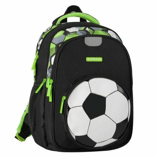 STARPAK Football Green School Backpack - perfect for football fans