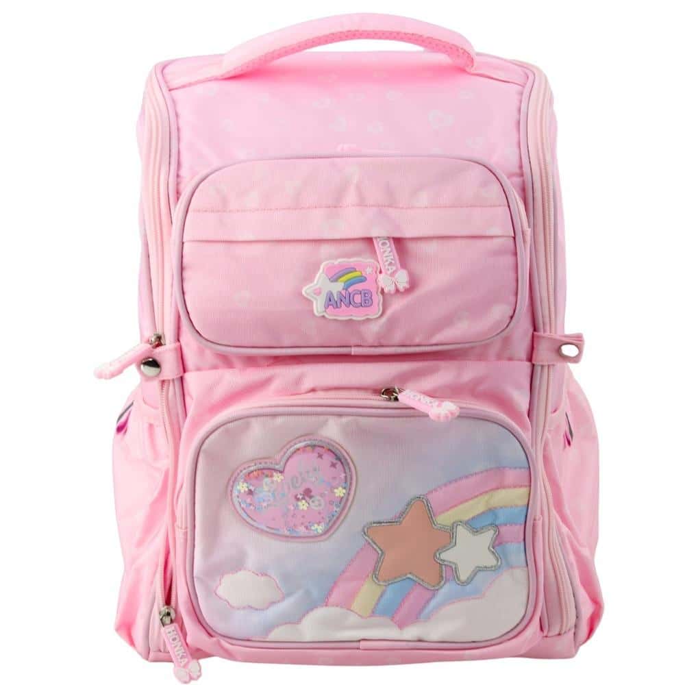 Leantoys School backpack Unicorn pink 20L - ideal for school