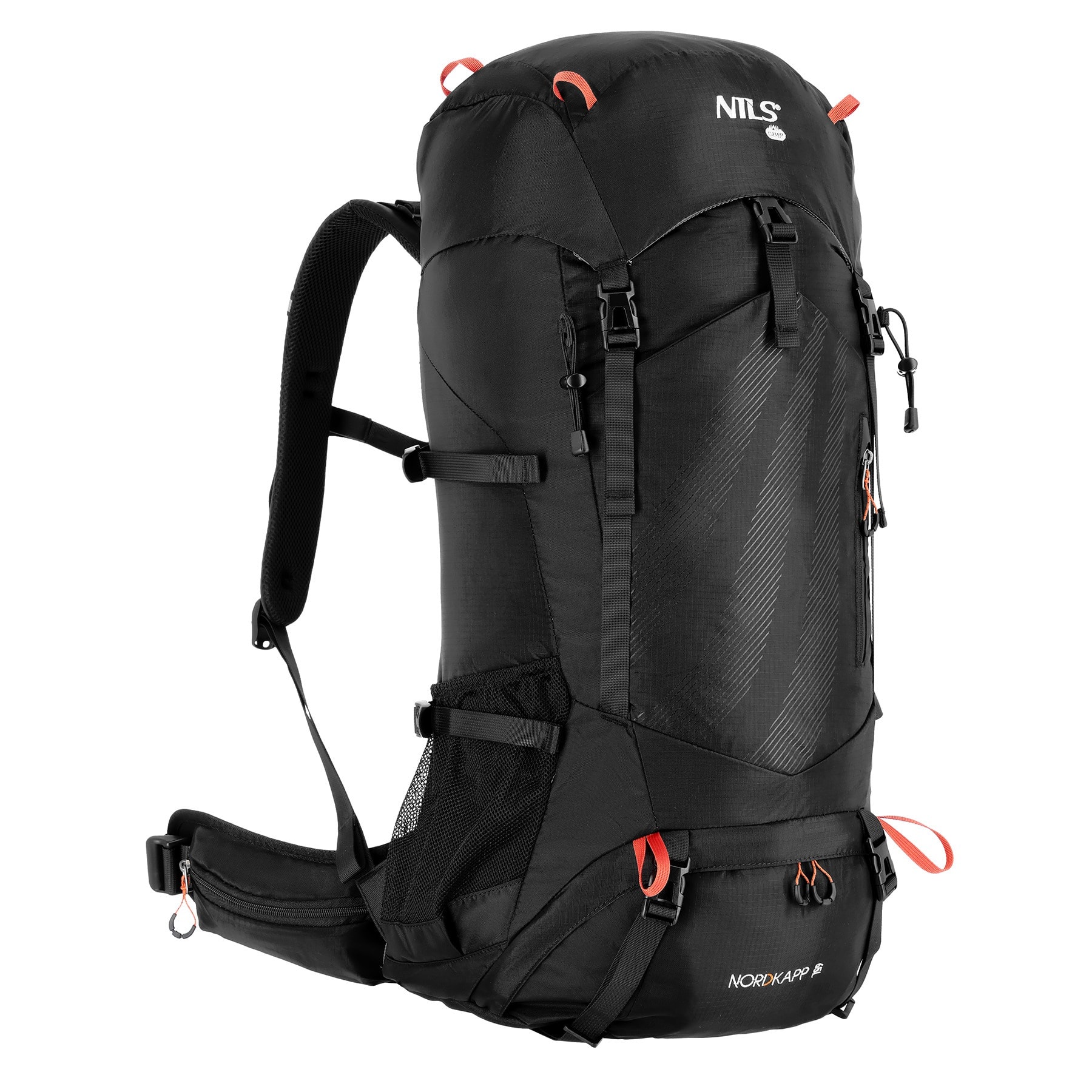 Nils Camp NC1992 Tourist Backpack Nordkapp 65L - black, perfect for expeditions