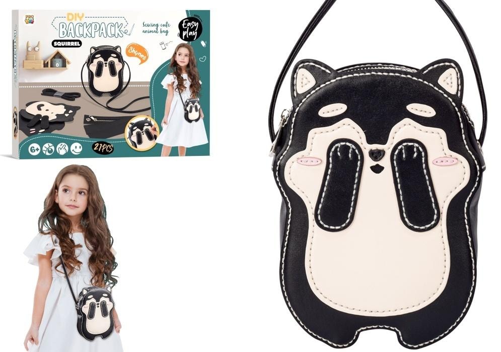 Pro Kids Creative sewing set Squirrel Handbag - ideal gift for children