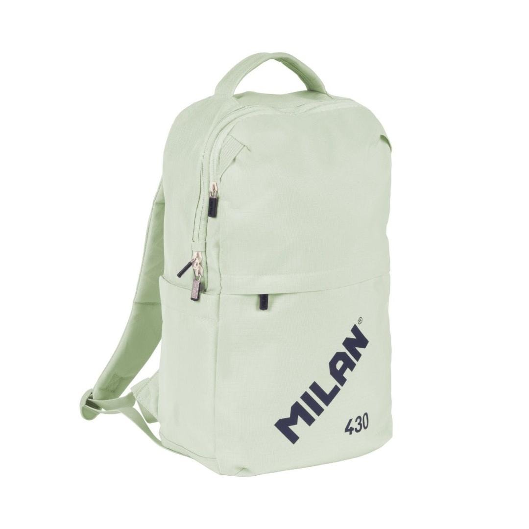 MILAN Backpack with lockable zipper 15L green - ideal for city and trips