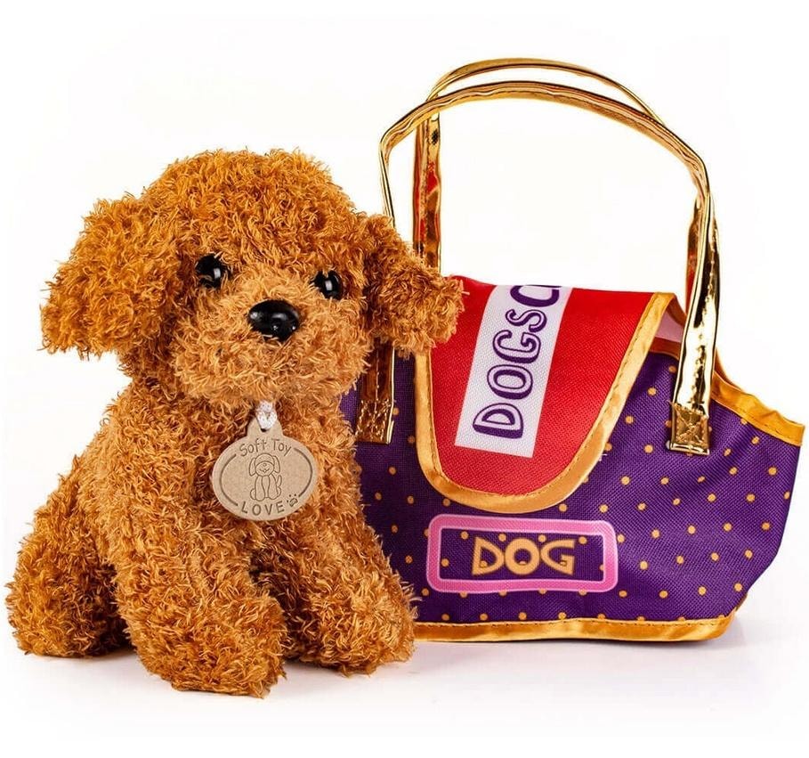Lena Plush Puppy with Handbag - perfect gift for a girl