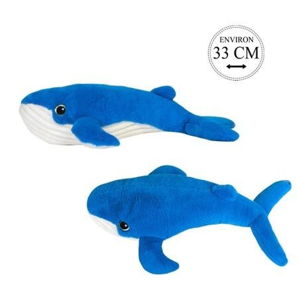 Plush whale Bozami - soft toy 33 cm for children