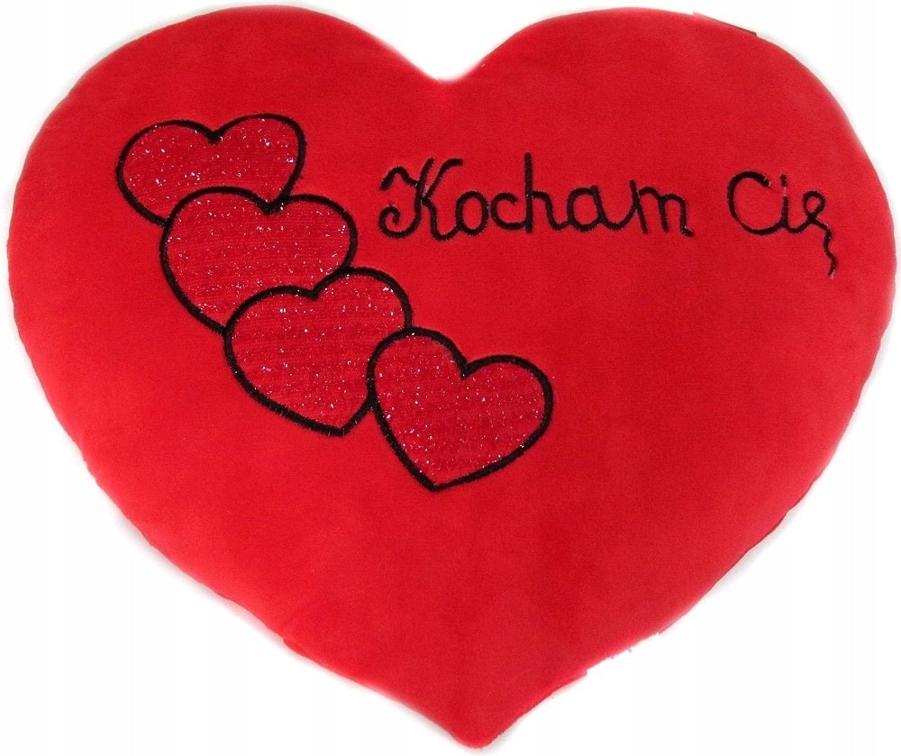 Plush heart with inscription 37 cm - perfect gift to express feelings