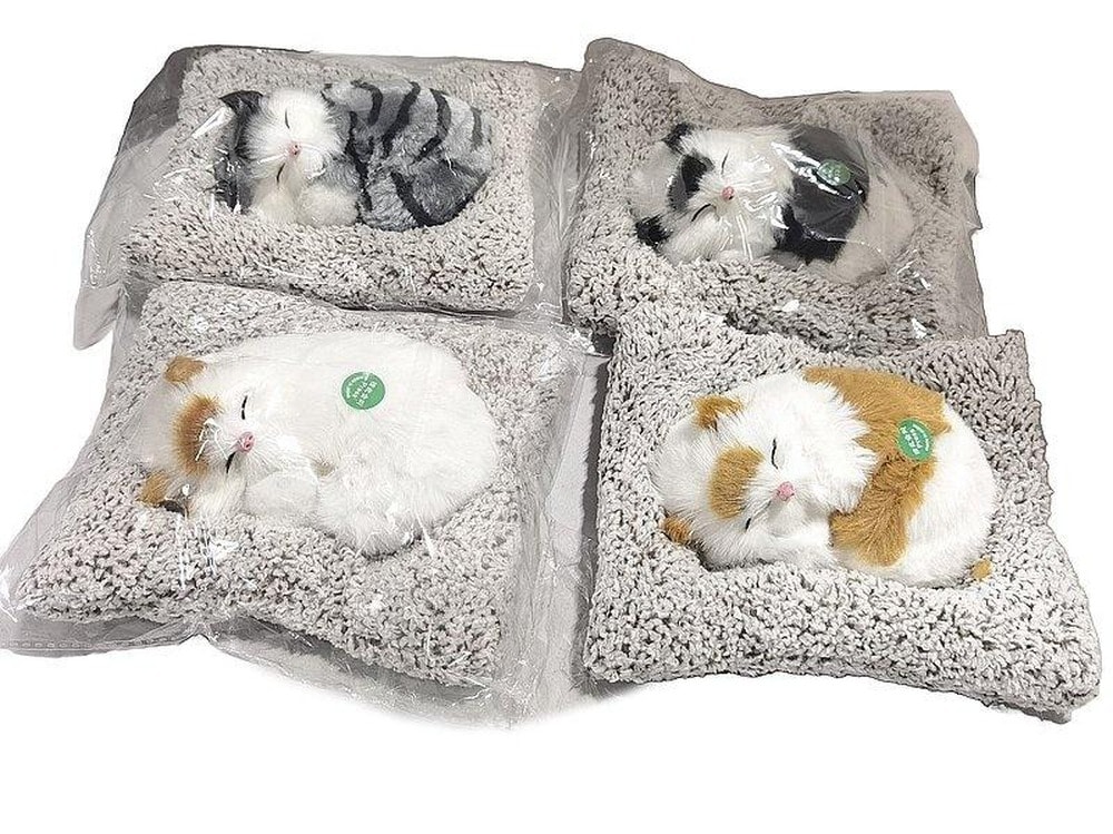 Plush Kitten on Pillow MIX - Cute companion for everyone