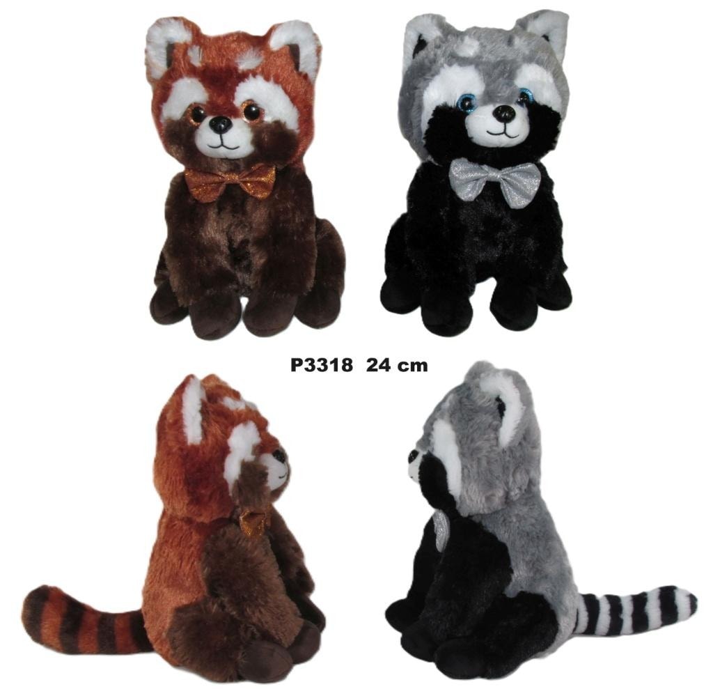 Sun-Day Plush panda raccoon 24 cm MIX
