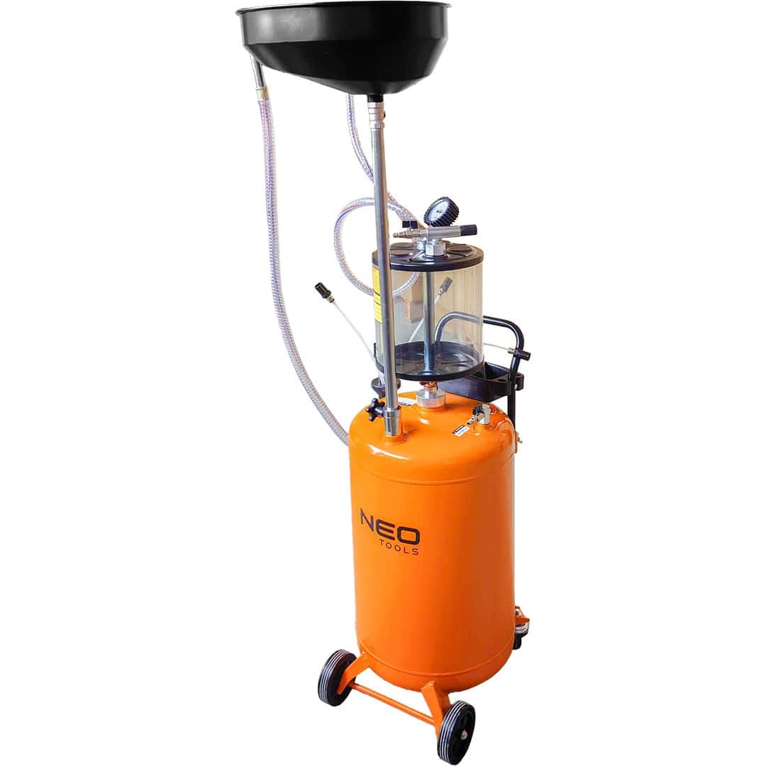 NEO TOOLS Pneumatic oil drainer and extractor - mobile and reliable