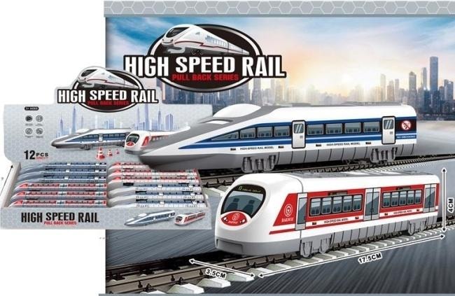 Merkpol High-Speed Train - Set of two trains with pull-back drive