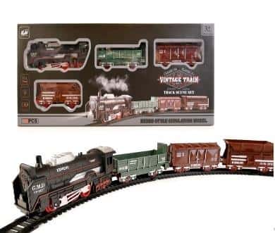 Vintage Train with Cake - 16 pieces for little railway enthusiasts