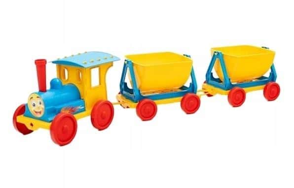 Train with two wagons, color mix - perfect gift for children