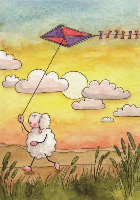 Coloring postcard - Above you will shine - for kids and adults