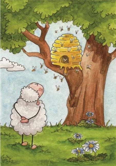 Katarzyna Rymorz - Coloring postcard Your words are sweet